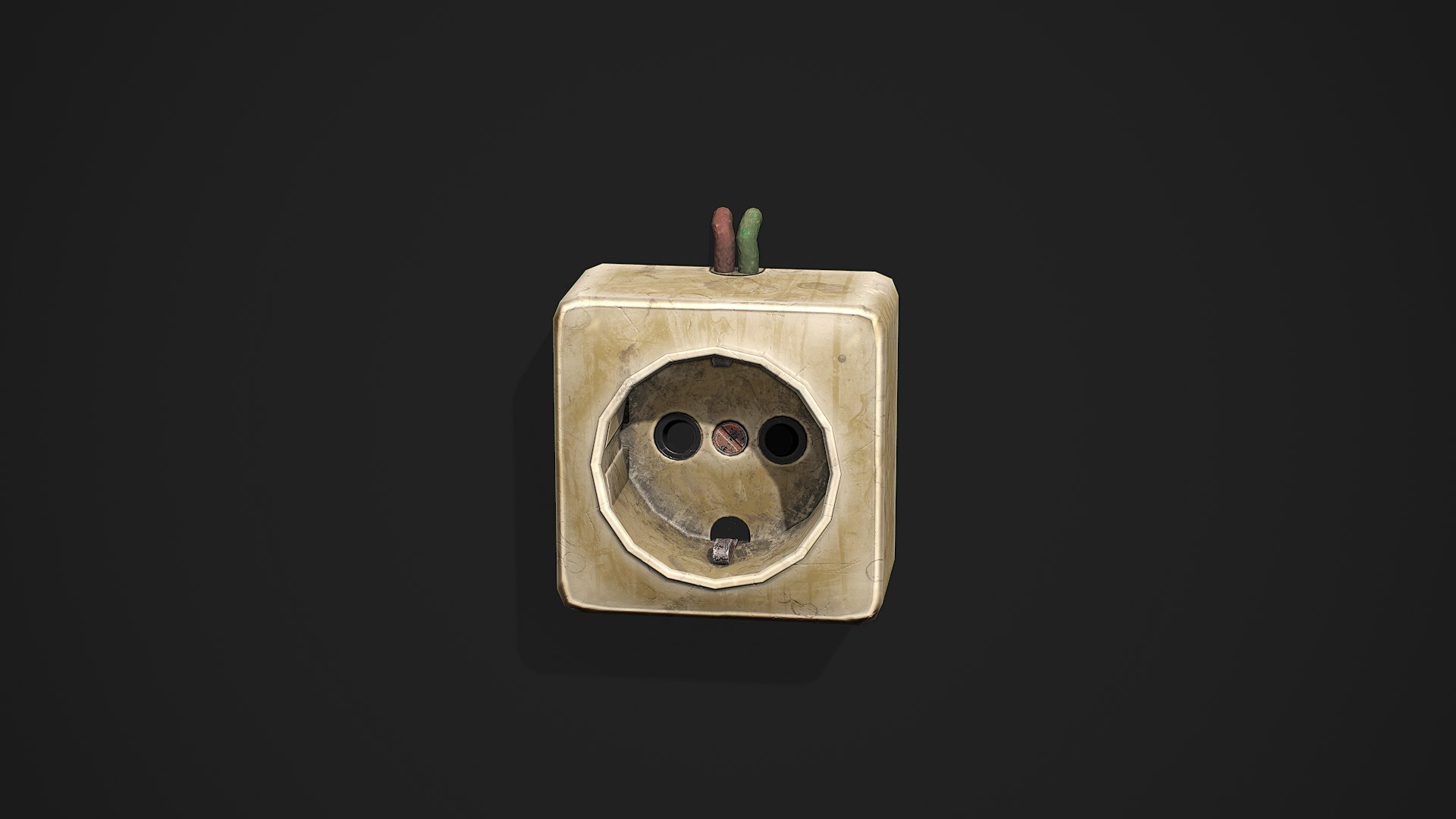 Old Power Socket - PBR Low Poly Model - TurboSquid 2034914