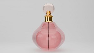 Luxury Glass Perfume Bottle 3D Model 3D model