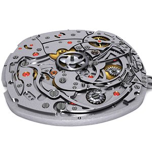 watch mechanism 3d model
