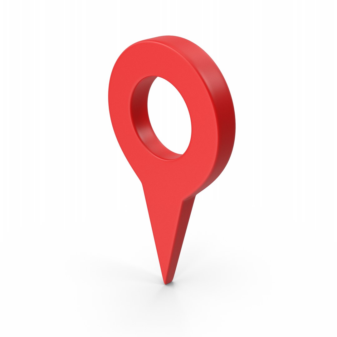 Red Map Pin Symbol 3D - TurboSquid 2193349