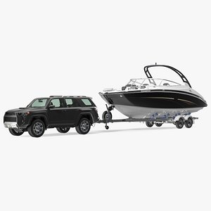 Crossover With Boat Trailer
