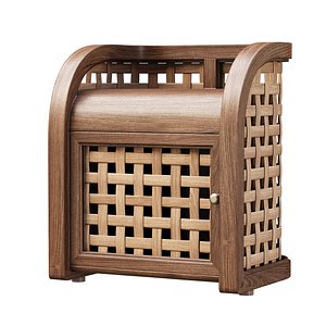 Sofia Rattan Bedside Table