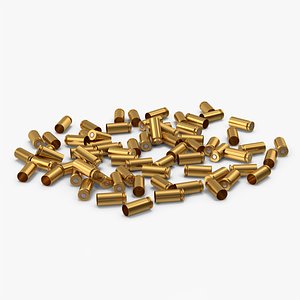 Bullet Cartridges Pile 3D