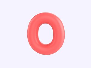 3D Number Zero