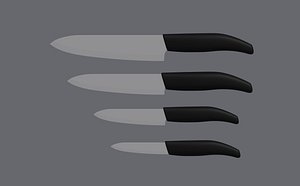 Ceramic Knives 3D model