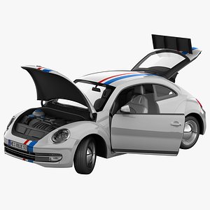 3ds max volkswagen beetle 2012 race car