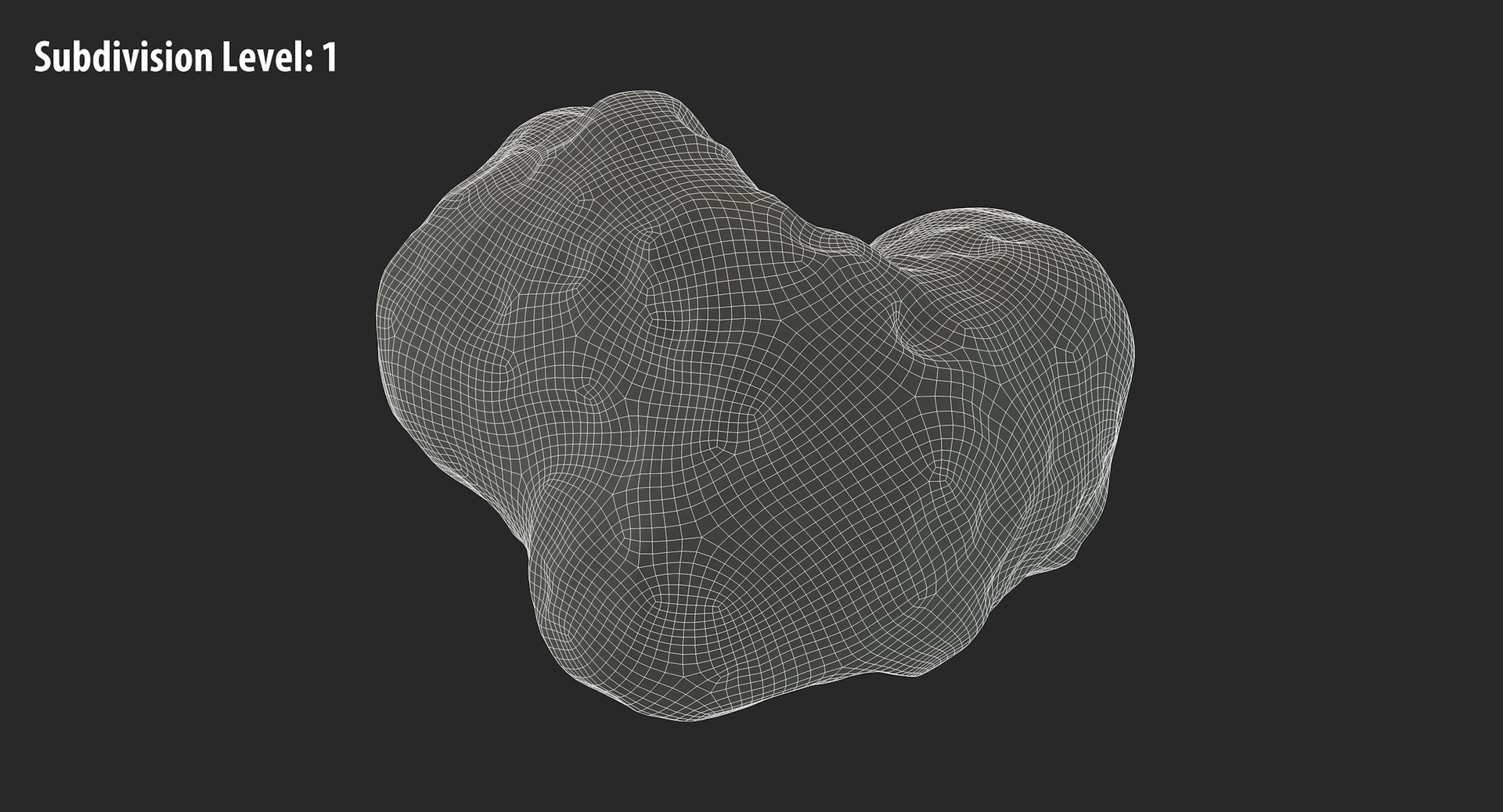 asteroid 19 3d max