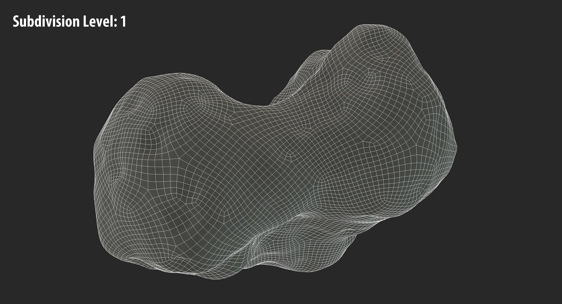 asteroid 19 3d max