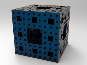 menger sponge cube model