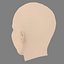 Emilie Dequenne Head - No Hair - Low poly head for game
