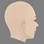 Emilie Dequenne Head - No Hair - Low poly head for game