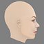 Emilie Dequenne Head - No Hair - Low poly head for game