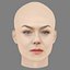 Emilie Dequenne Head - No Hair - Low poly head for game
