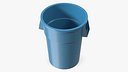 Round Trash Garbage Can Bin