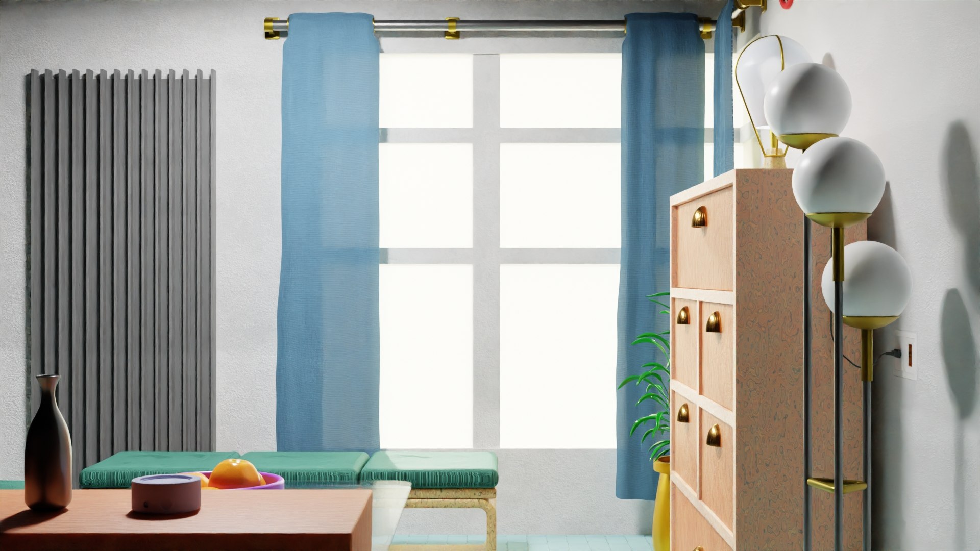 3D Modern Room With Simple Decoration 3D Model Model - TurboSquid 2034831