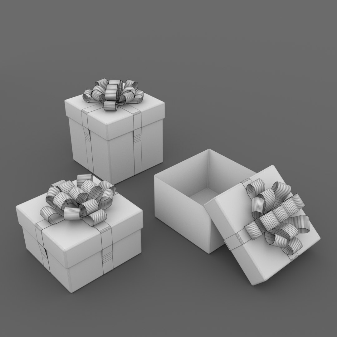 3D Model Set Sample Gift Boxes - TurboSquid 1386212