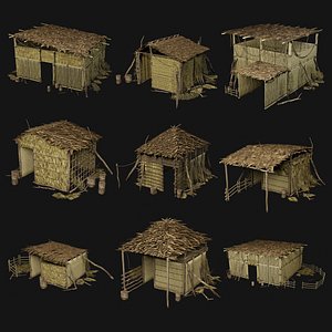 JUNGLE SWAMP GENERIC HUT SHELTER COTTAGE AAA COLLECTION