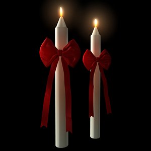 candle Candle Bow bowknot
