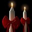 candle Candle Bow bowknot