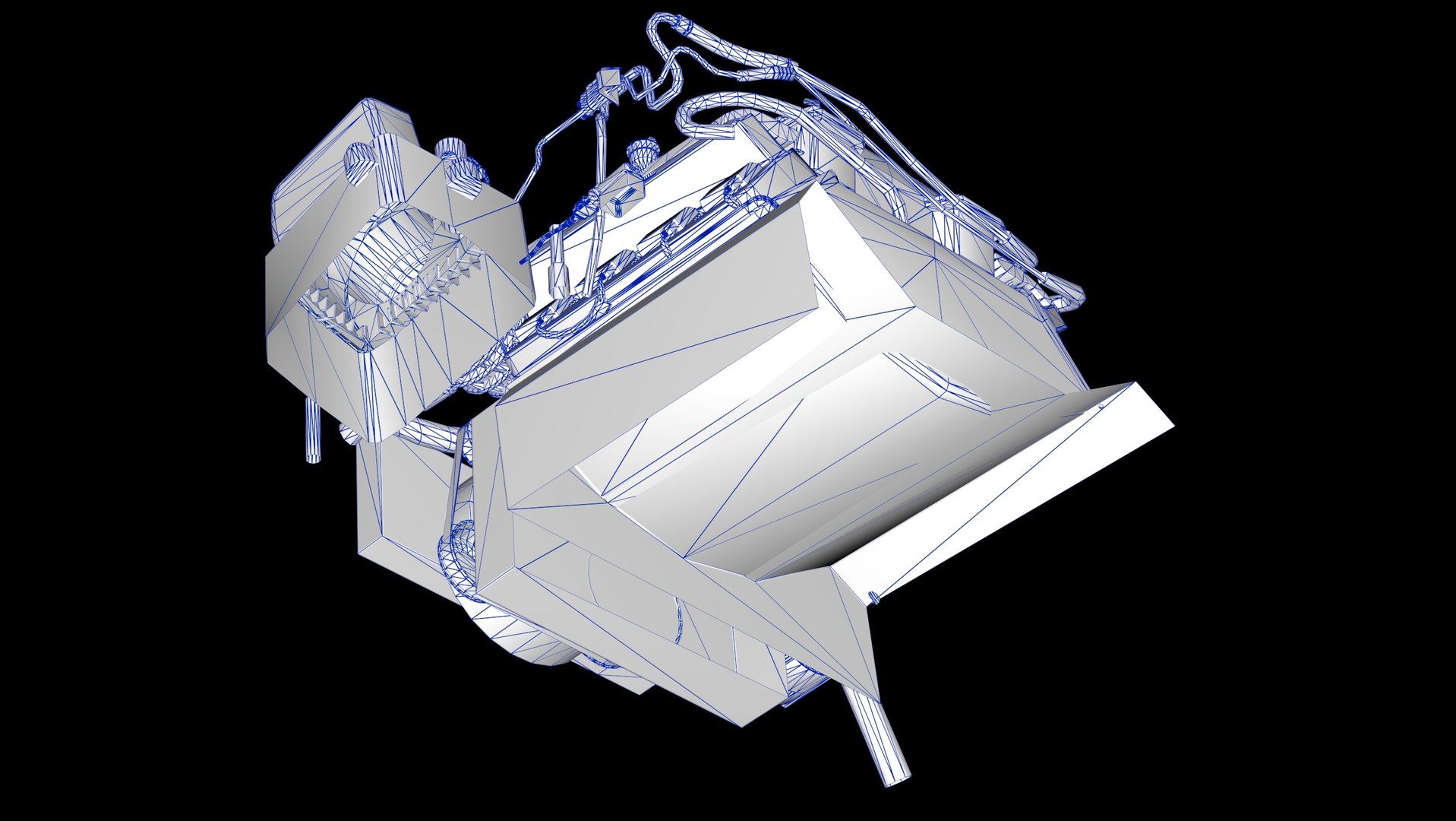 3D Dodge Hellcat Supercharged Hemi V8 Engine - TurboSquid 2308470