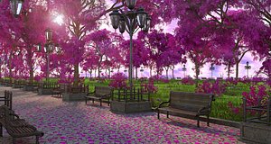 park lilac 3D model