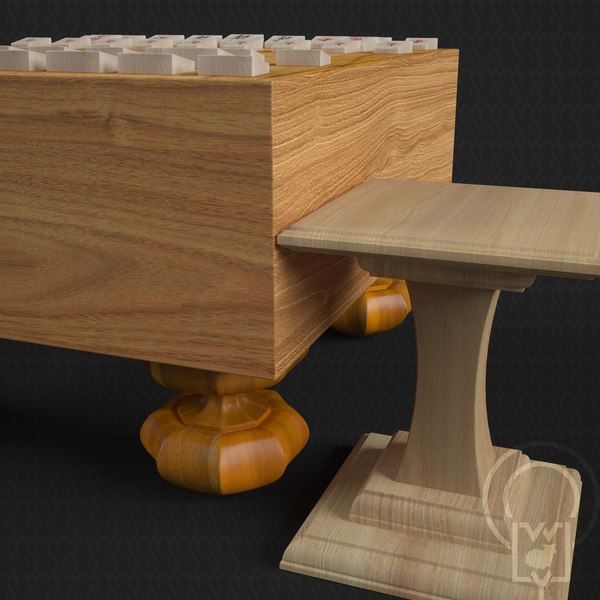 traditional shogi board Low-poly 3D Model