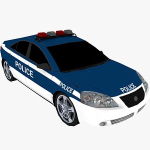 3D traffic police car