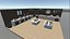 Conjunto de modelos 3D de restaurante tailandês