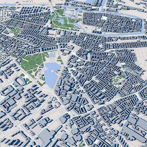 3D Malmo City Sweden model
