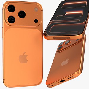 3D model Apple Iphone 17 Pro Max Orange
