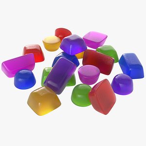 Assorted Gumdrops 3D model