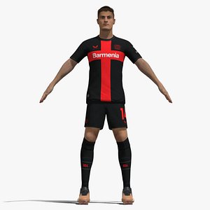 T-Pose Rigged Patrik Schick Leverkusen