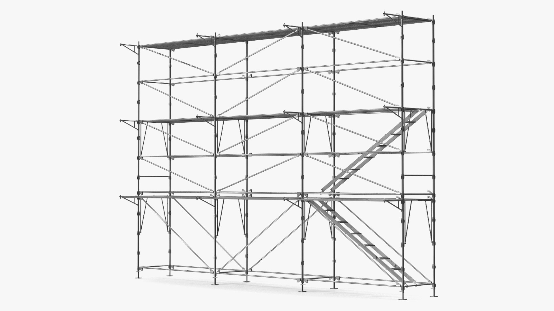 Construction Scaffolding 3D model preview
