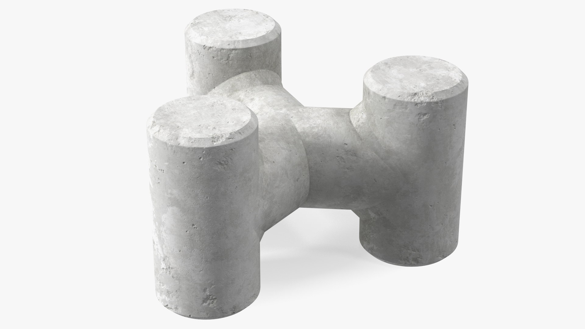 Tribar Coastal Wave Breaker 3D model preview
