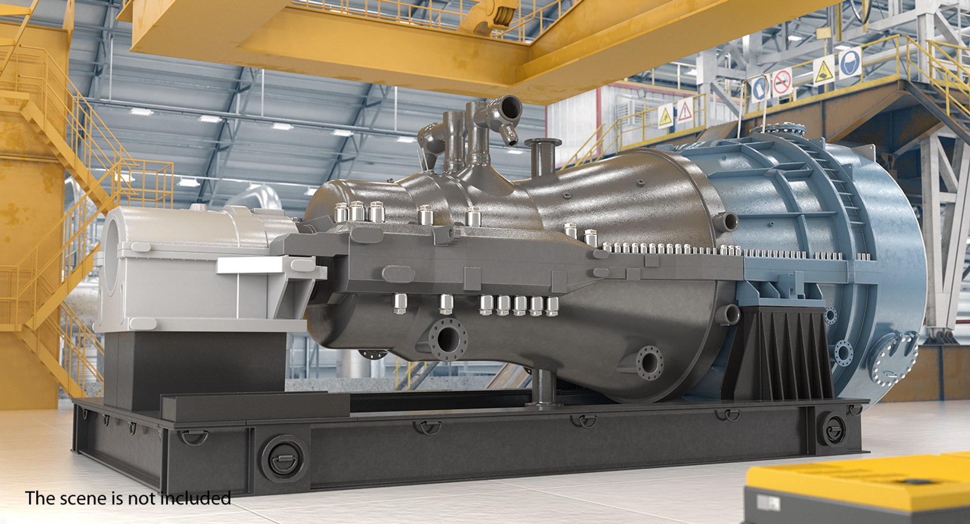 Siemens Sst Steam Turbine D Model Turbosquid