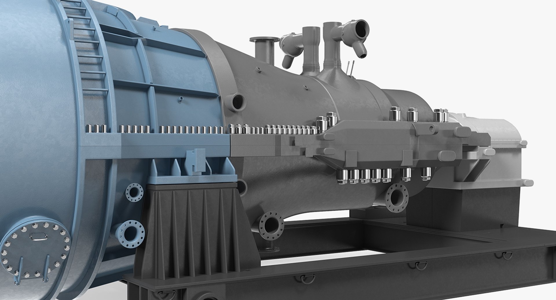 Siemens Sst-800 Steam Turbine 3D Model - TurboSquid 1400543