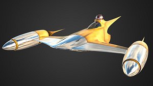 naboo starfighter 3D model