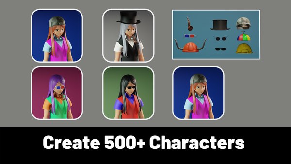 3d NFT Characters - Series II 3D model