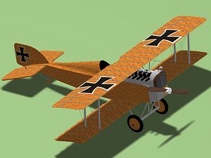 3d austrian aviatik d-1 fighter