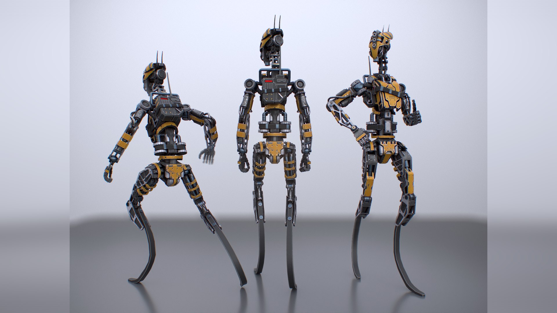 Scout Robot Gameready Model Unity Unreal Engine 3D Model - TurboSquid ...