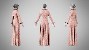 3D model Dress 29 Coral Shell