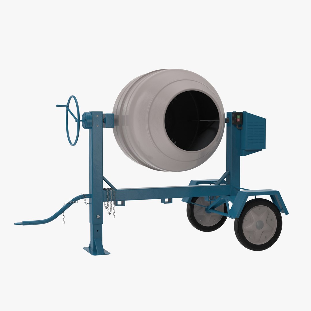 Cement Mixer 3D Model 3D model preview