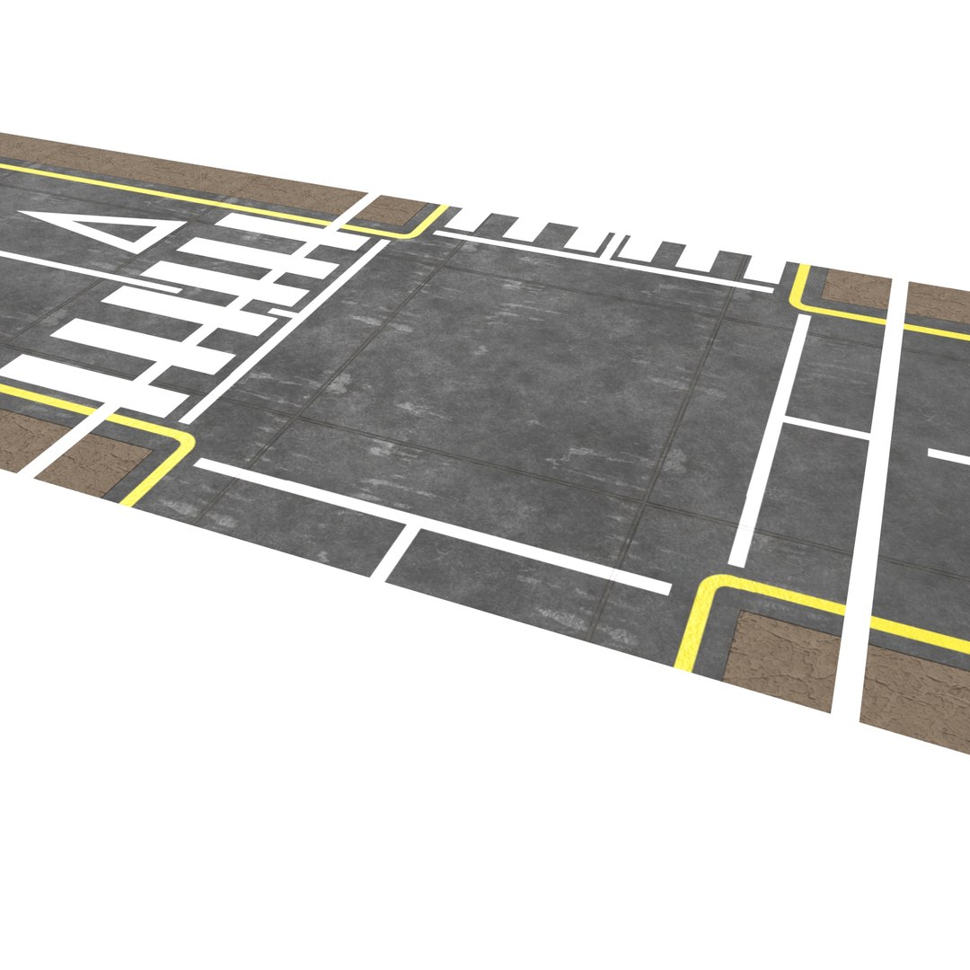 Street Road Panels 3d Model Turbosquid 2132555