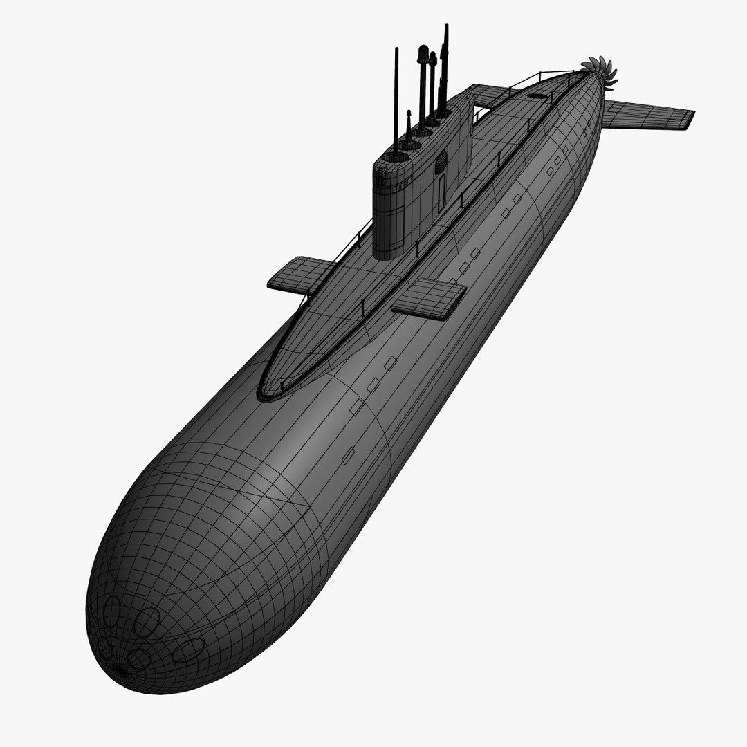 Russian Kilo Class Submarine 3d Model