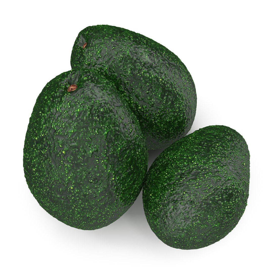 Avocado 3D model preview