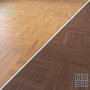 Parquet - Laminate - Wooden floor 2 in 1 3D model