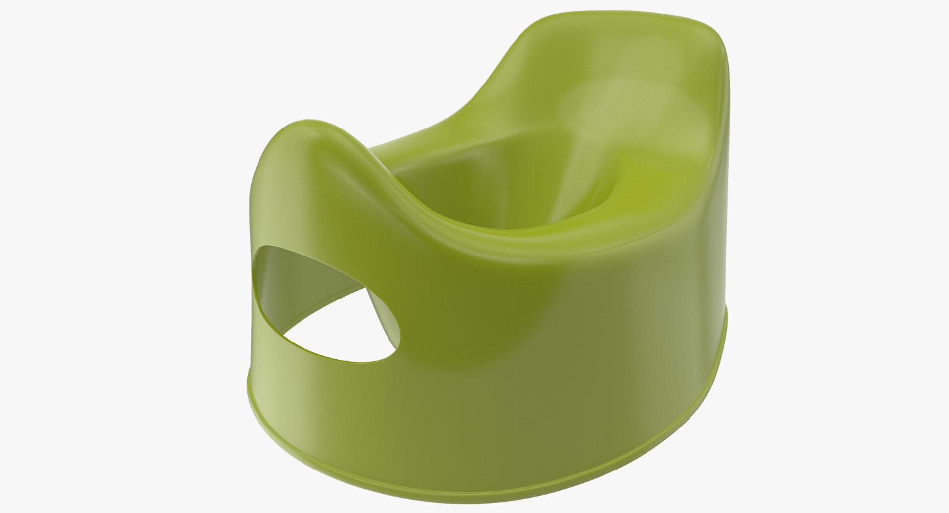 Plastic Baby Toilet 3D Model 3D model preview