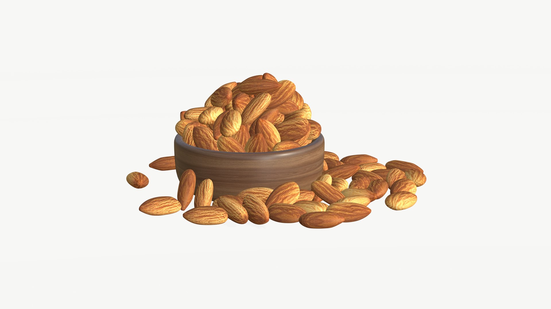 Almond Realistic 3D Model - TurboSquid 2007423