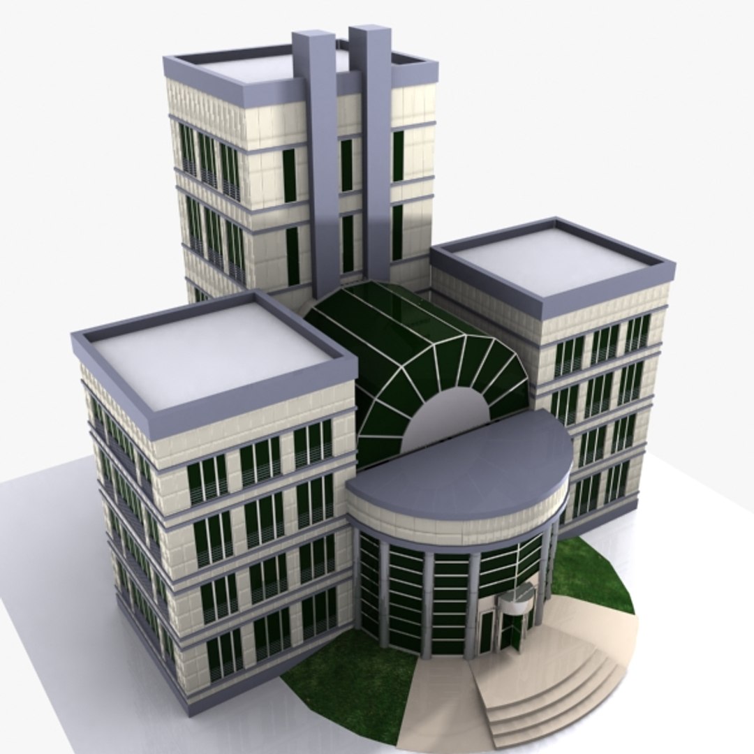 Cartoon Building Toon Obj