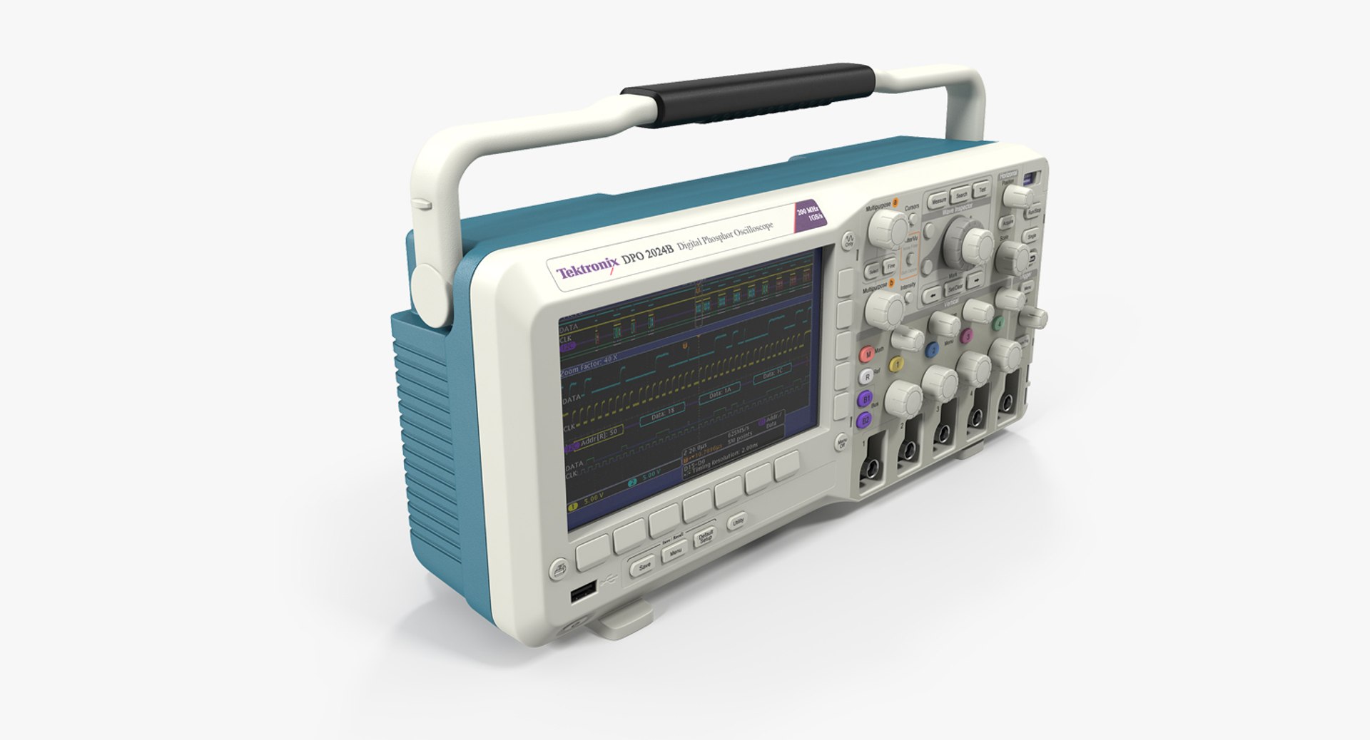 Tektronix Oscilloscope DPO2000B 3D model preview